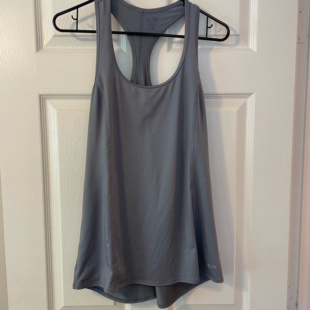 Champion Gray Racerback Tank Top Relaxed Fit
